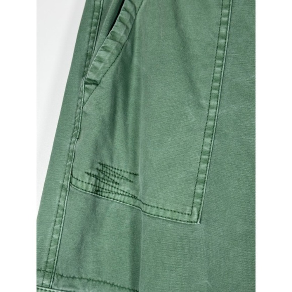 Sundance Cargo Pants Womens 8 Green Cotton Stretch Utility‎ Drawstring Hem - Picture 6 of 16